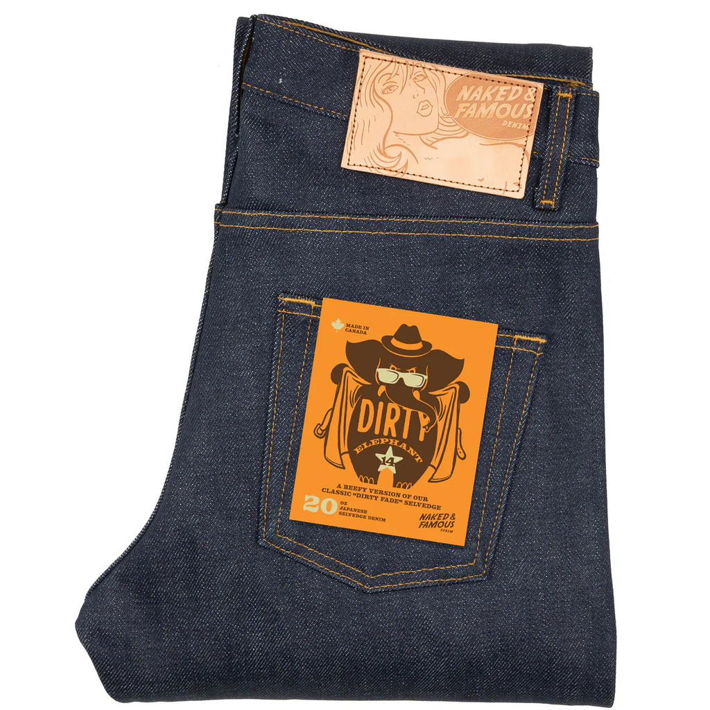 Naked & Famous Denim - Easy Guy - Dirty Elephant 14 Selvedge