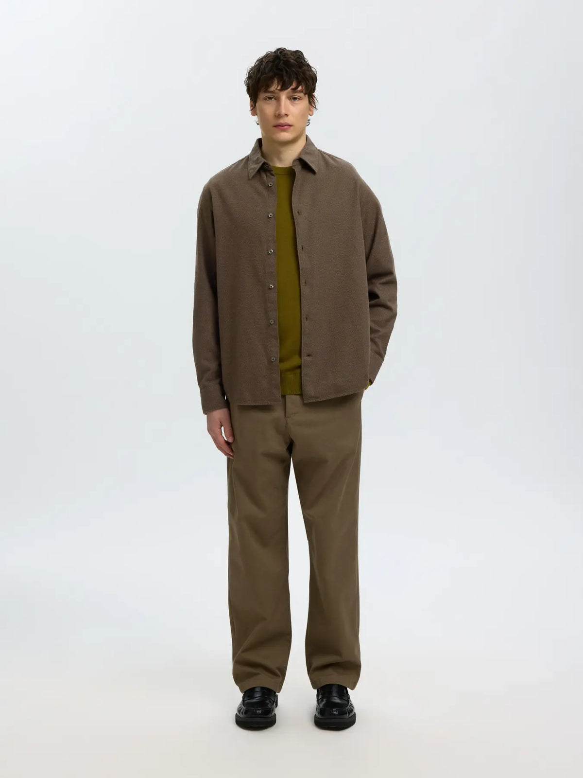 SELECTED - NOAH BRUSH TWIST SHIRT