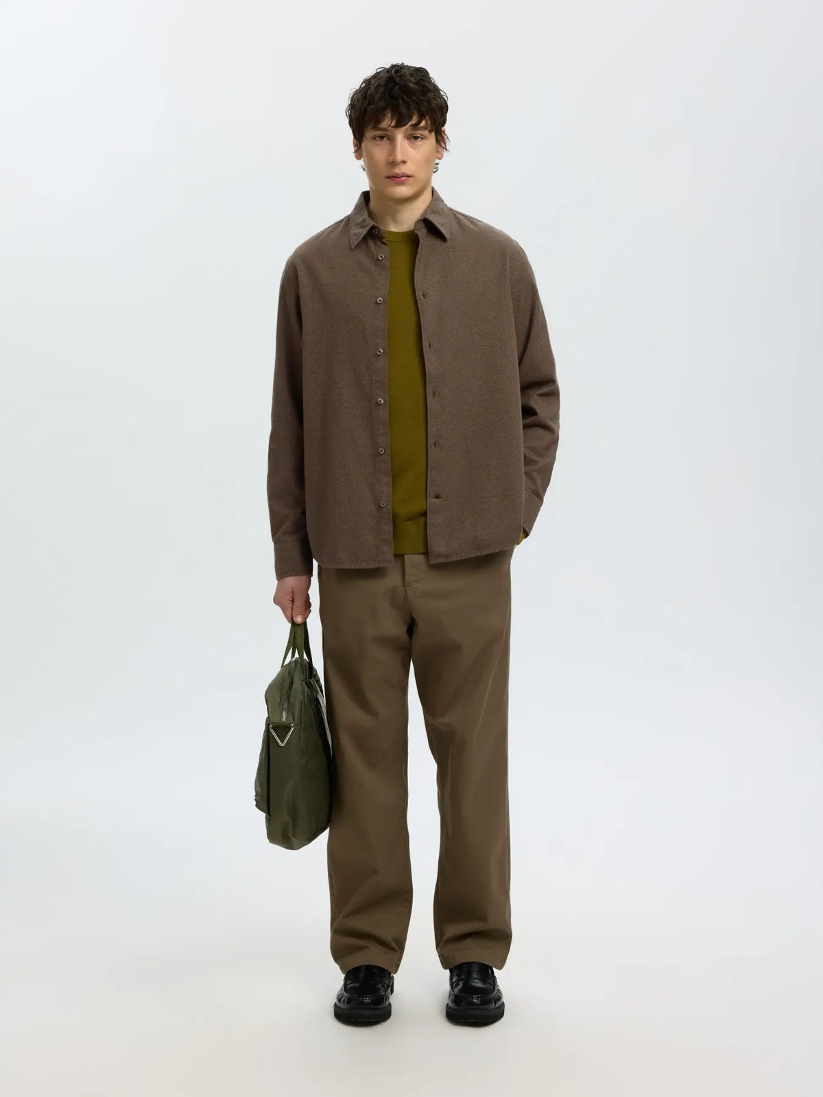SELECTED - NOAH BRUSH TWIST SHIRT