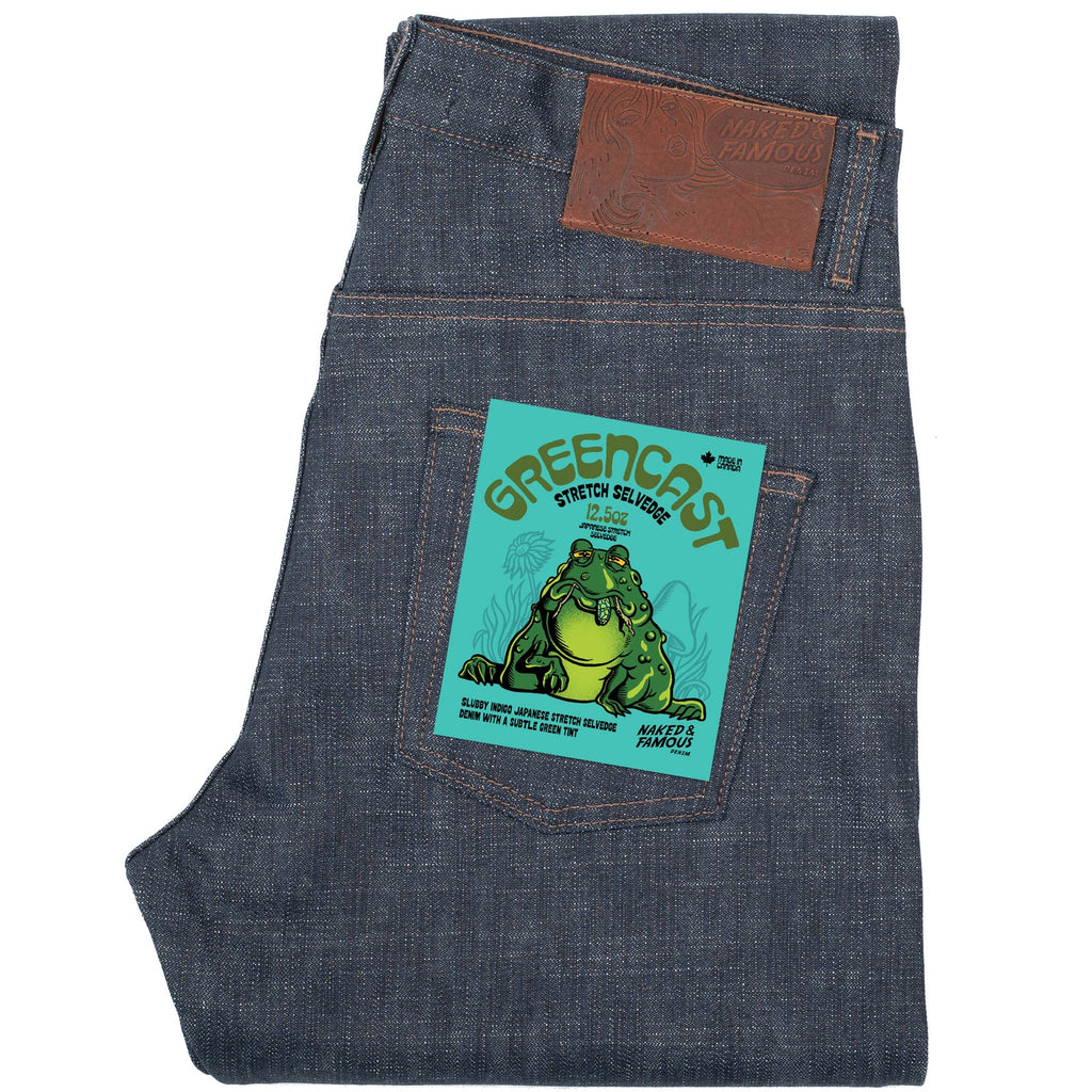 Naked & Famous Denim - Easy Guy - Greencast Slub Stretch Selvedge