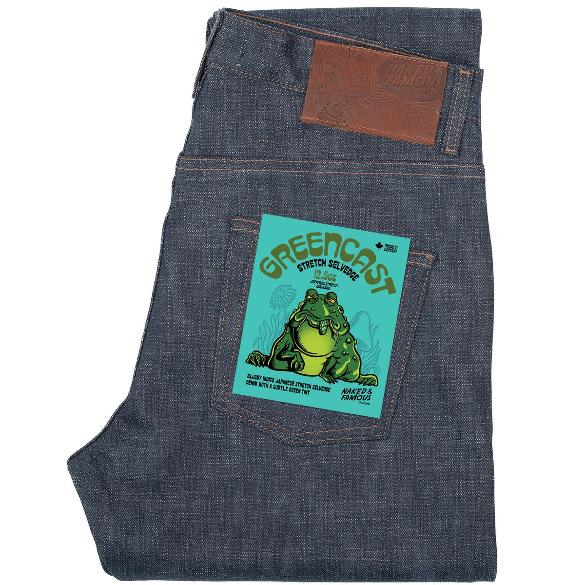 Naked & Famous Denim - Easy Guy - Greencast Slub Stretch Selvedge