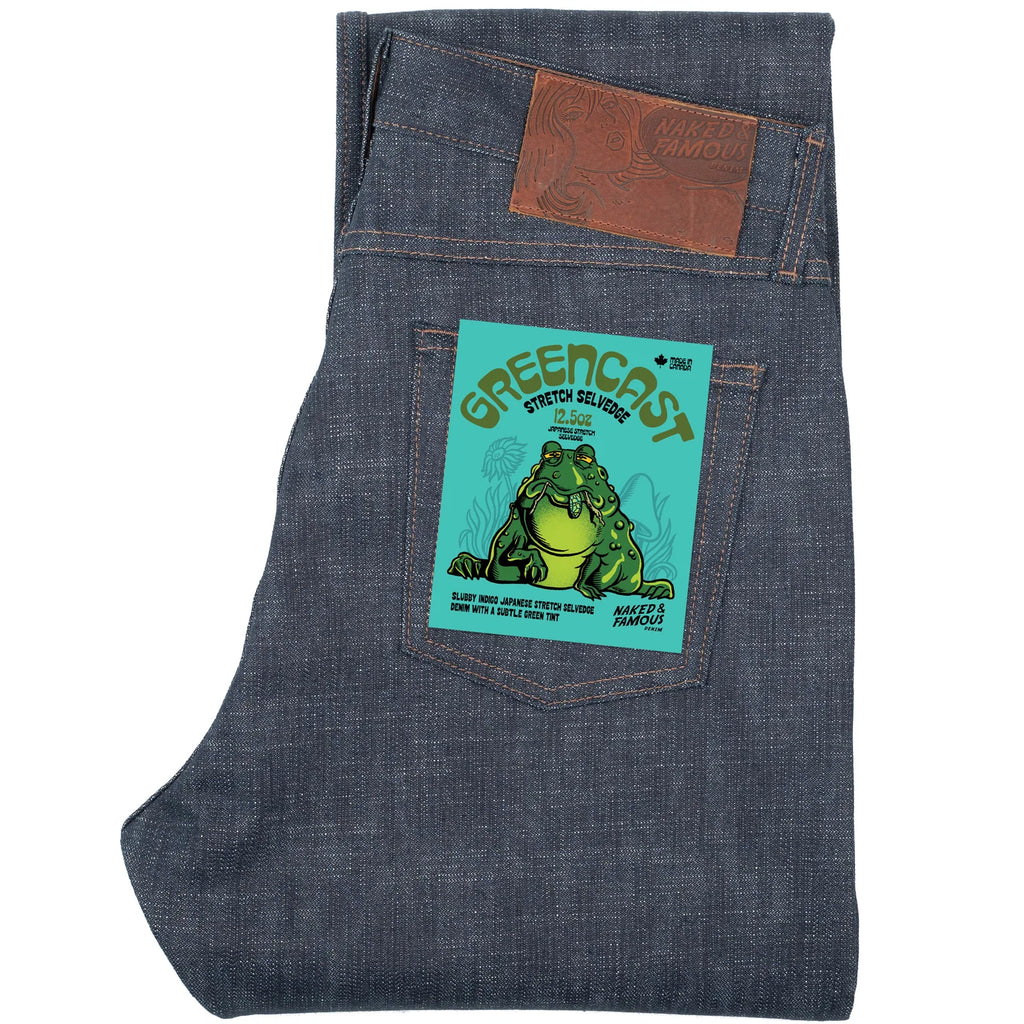 Naked & Famous Denim - True Guy - Greencast Slub Stretch Selvedge