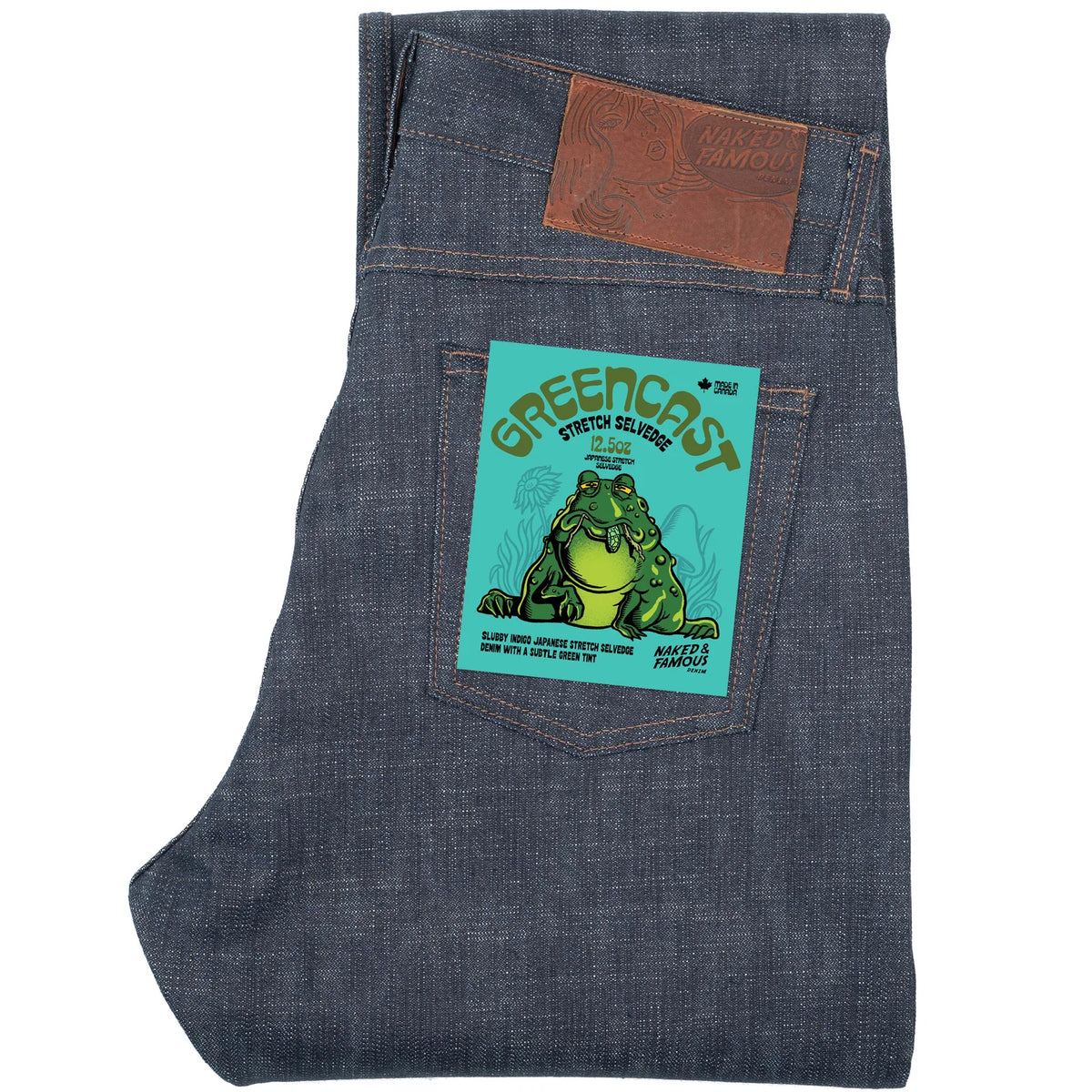 Naked & Famous Denim - True Guy - Greencast Slub Stretch Selvedge