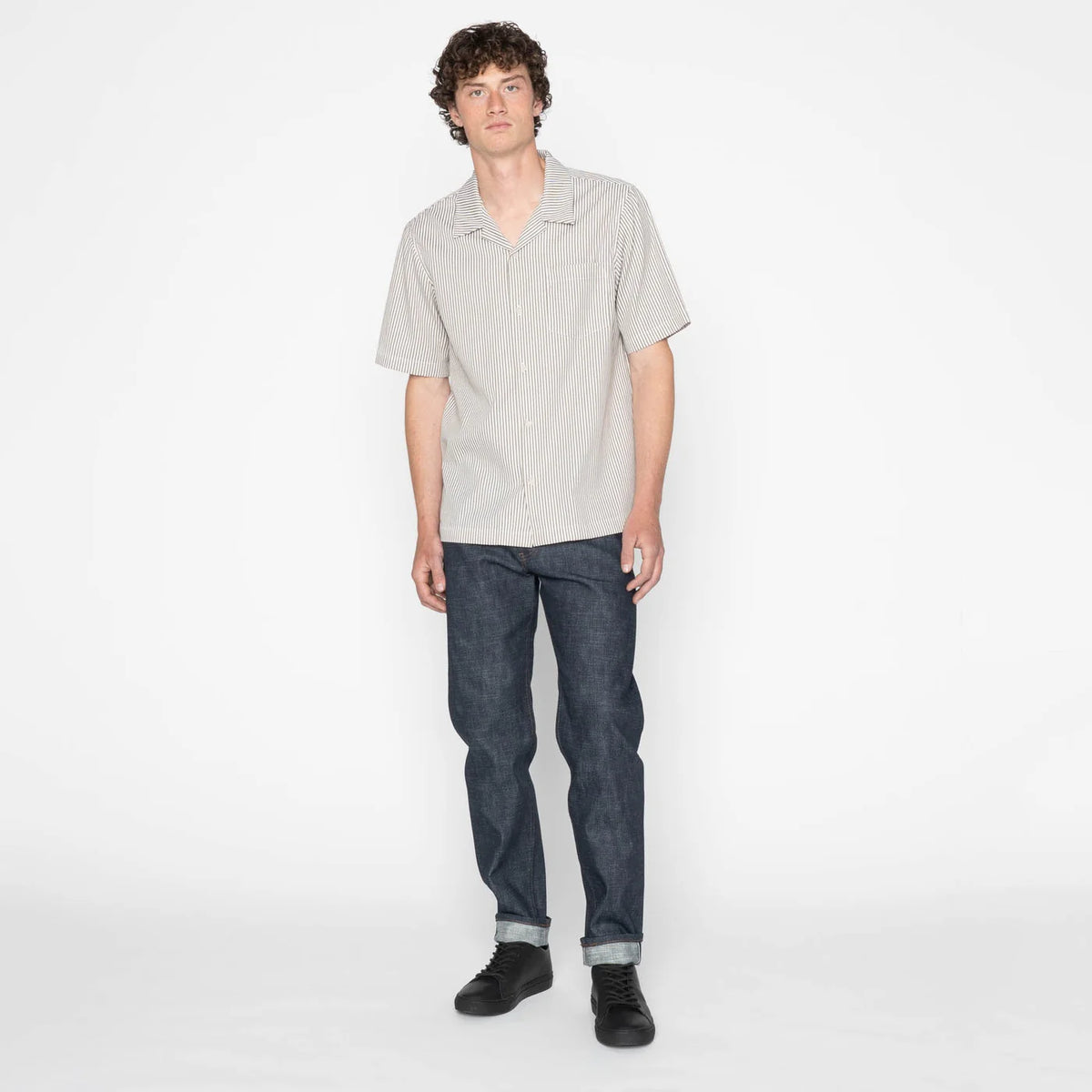 Naked & Famous Denim - Easy Guy - Greencast Slub Stretch Selvedge