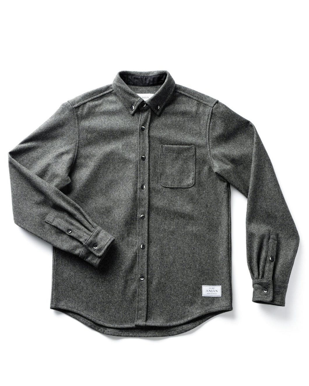 Anian - Modern Melton Wool Overshirt