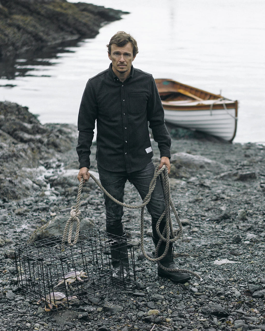 Anian - Modern Melton Wool Overshirt