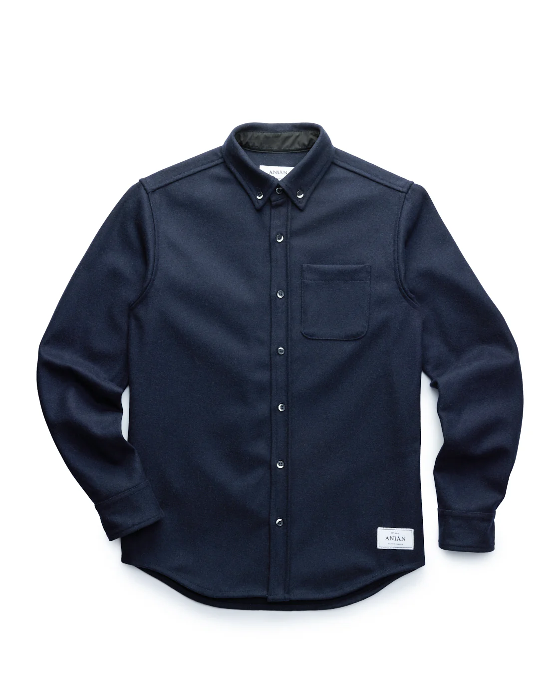 Anian - Modern Melton Wool Overshirt