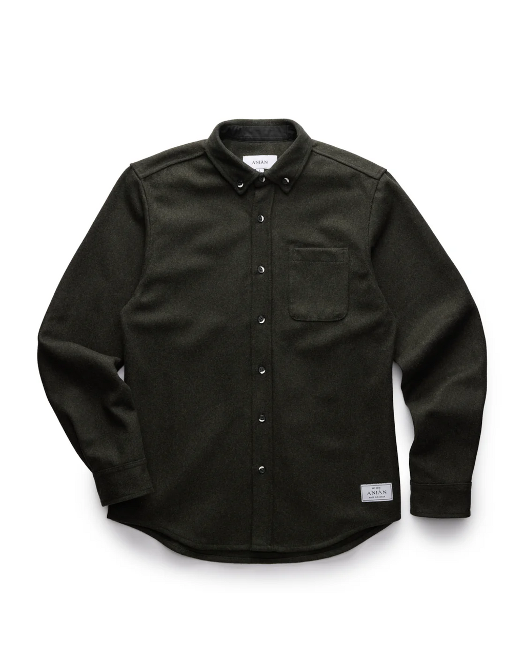 Anian - Modern Melton Wool Overshirt