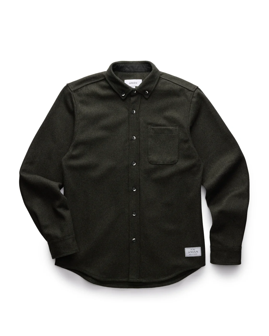 Anian - Modern Melton Wool Overshirt