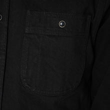 Load image into Gallery viewer, Unbranded Work Shirt - 12 oz. solid black selvedge