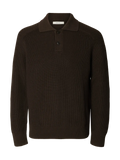 SELECTED LONG SLEEVE KNIT POLO