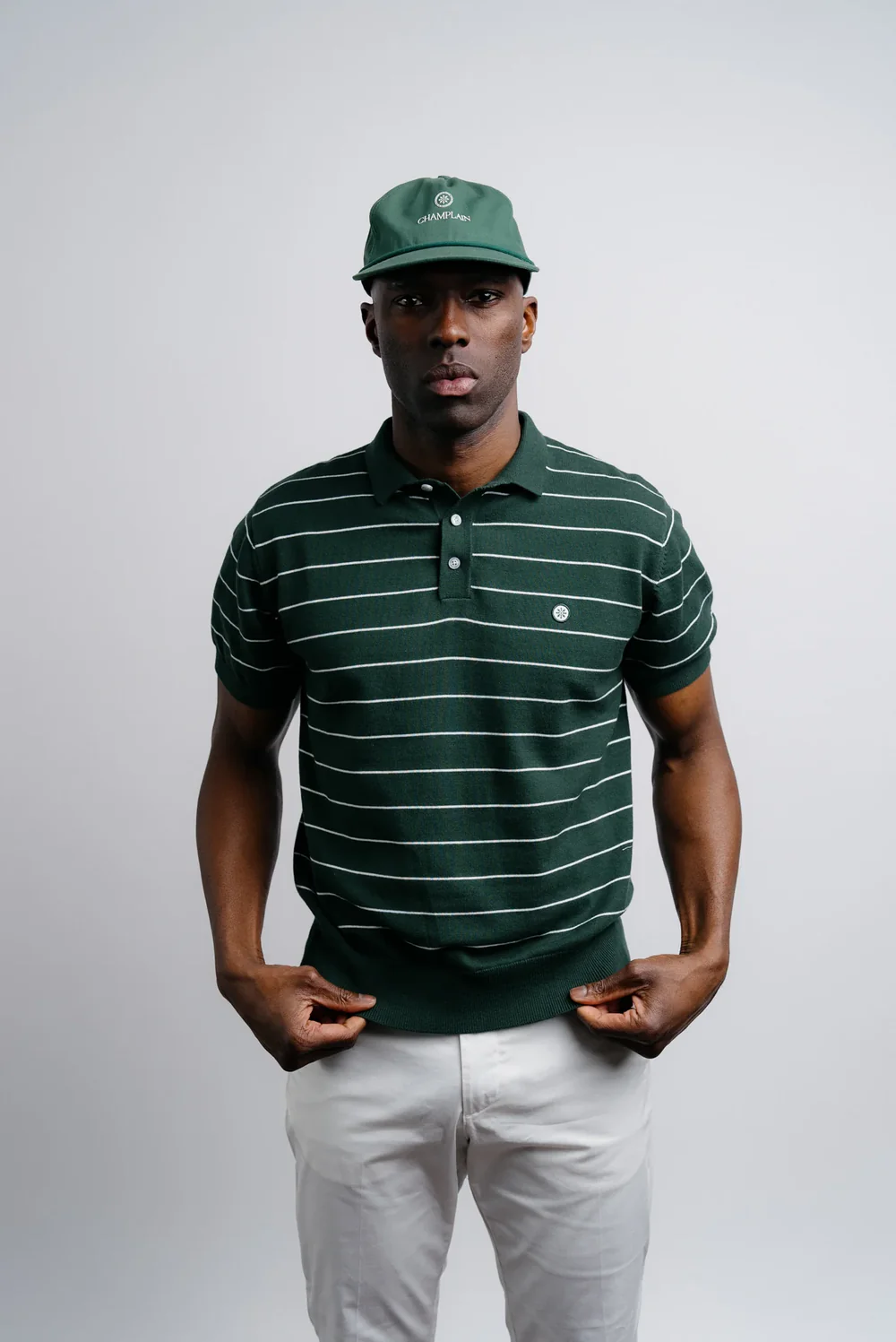 Champlain - Stripe Knit Polo