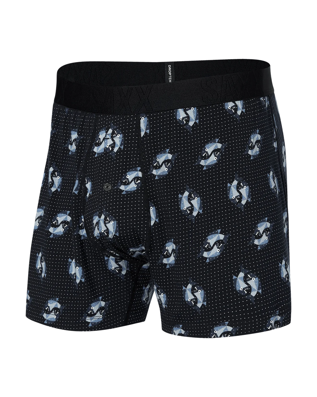 Saxx - Droptemp Cooling Sleep Loose Boxer - Angler Wrangler/Black