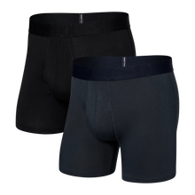 Load image into Gallery viewer, Saxx - DropTemp Boxer Brief 2-Pack - Black/India Ink