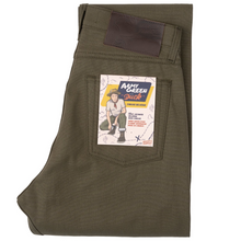 Load image into Gallery viewer, Naked &amp; Famous - True Guy - Army Green Duck Selvedge