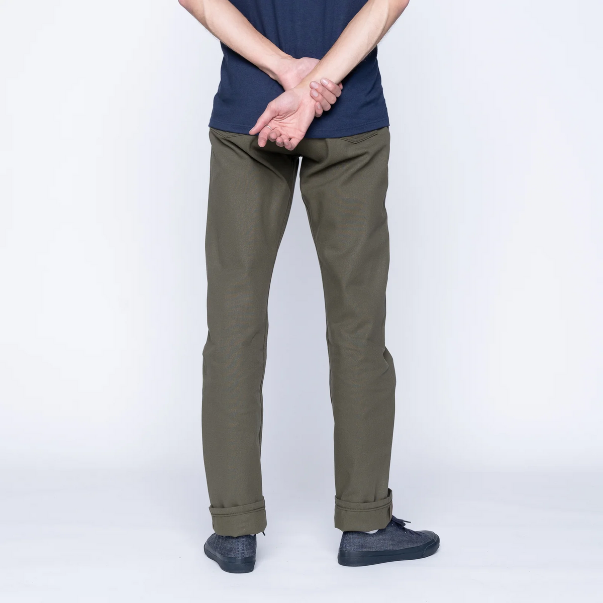 Naked & Famous Denim - True Guy - Army Green Duck Selvedge