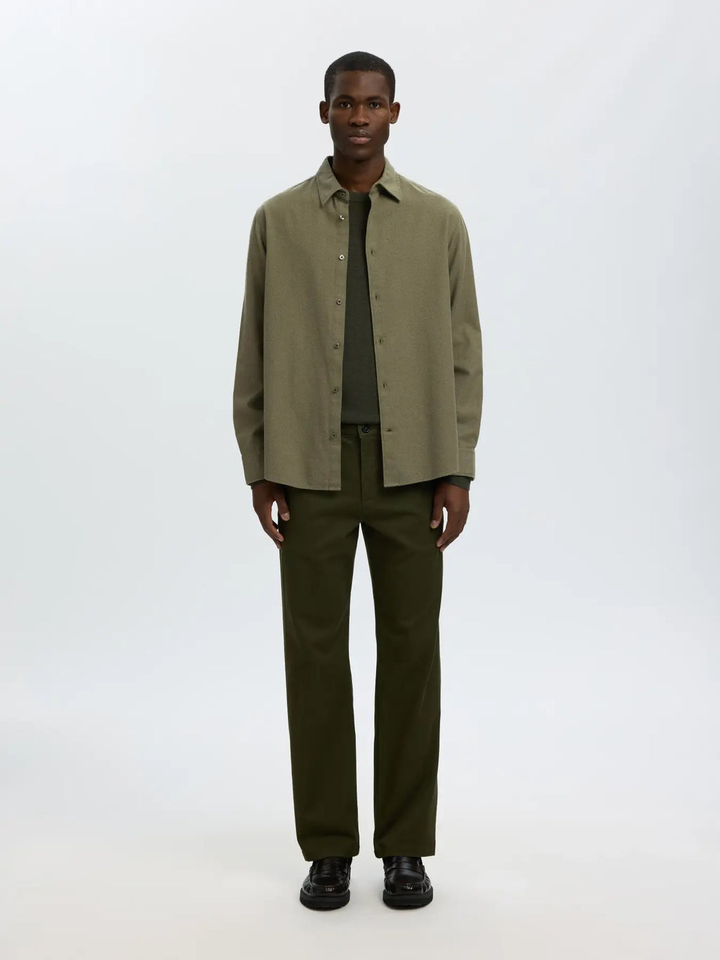 SELECTED - NOAH BRUSH TWIST SHIRT