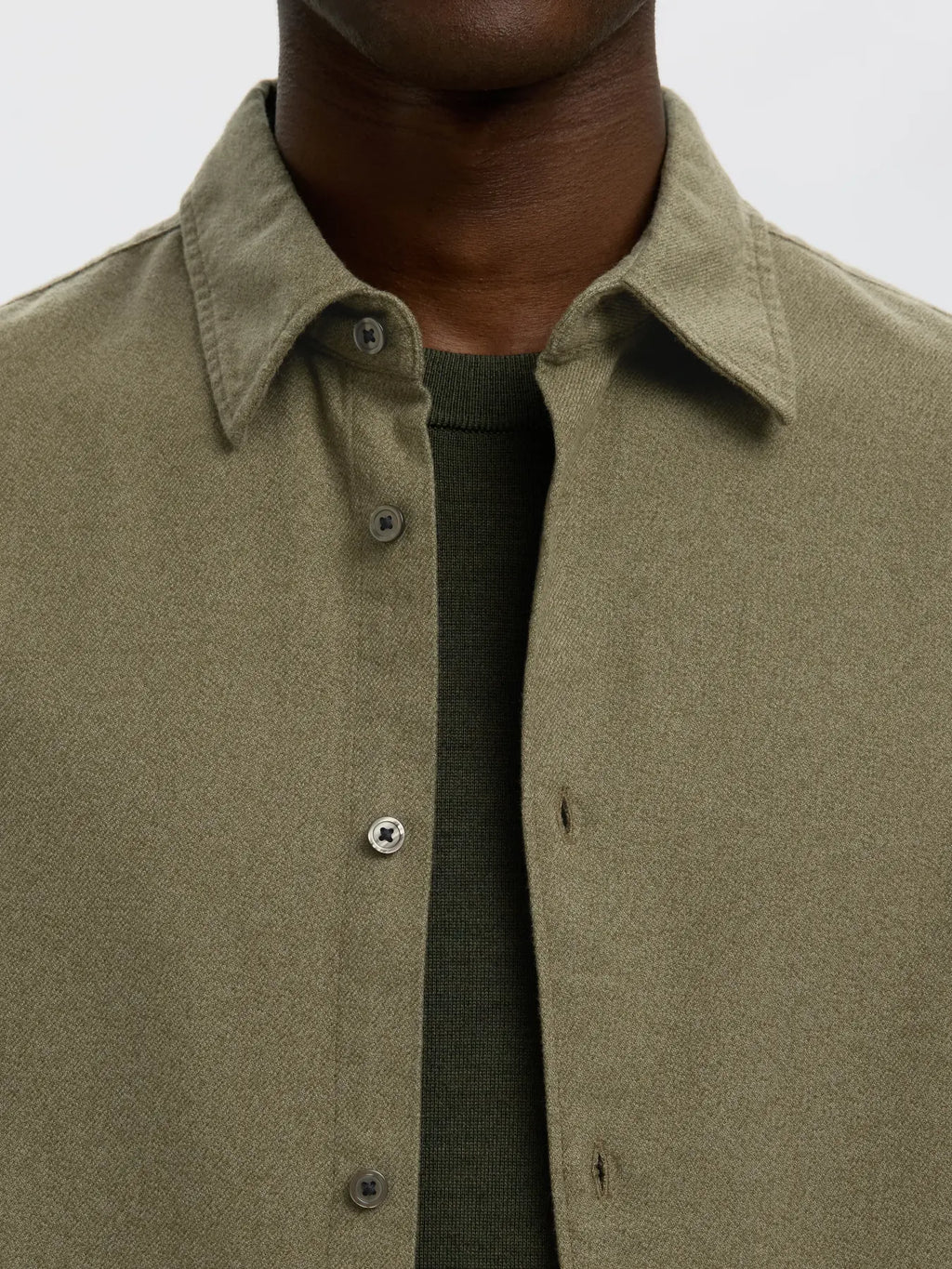 SELECTED - NOAH BRUSH TWIST SHIRT