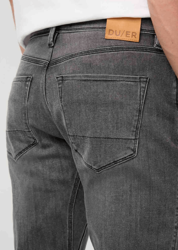 Duer - Performance Denim - Athletic Taper - Vintage Grey