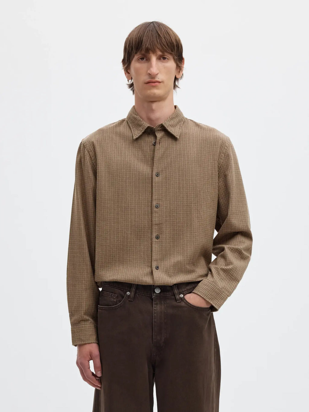 SELECTED NOAH BRUSH TWIST LONG SLEEVE SHIRT