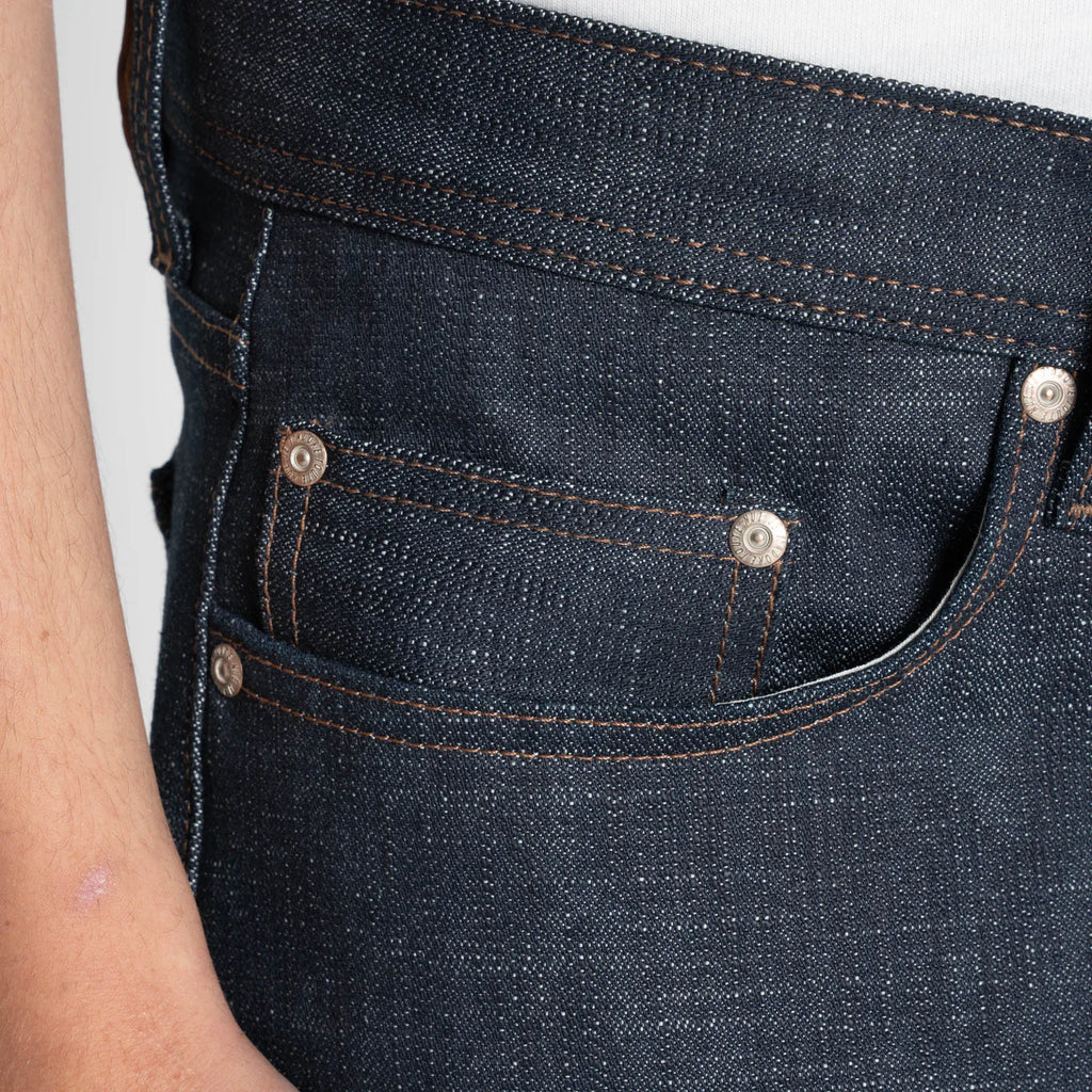 Naked & Famous Denim - Weird Guy - Greencast Slub Stretch Selvedge