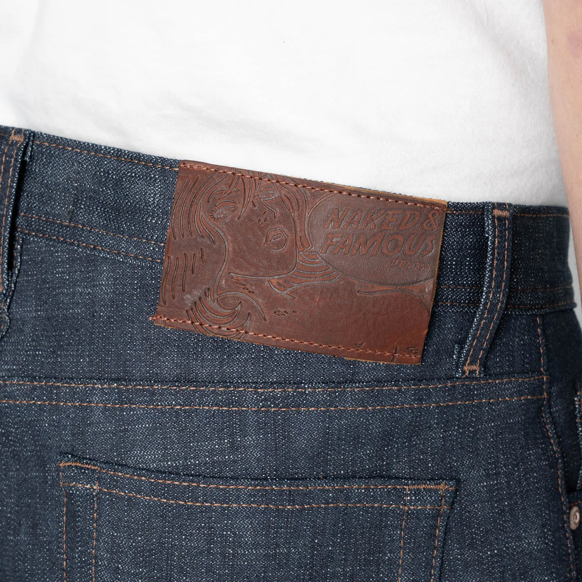 Naked & Famous Denim - Weird Guy - Greencast Slub Stretch Selvedge