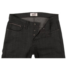 Load image into Gallery viewer, Naked &amp; Famous - Weird Guy - Black x Grey Stretch Selvedge