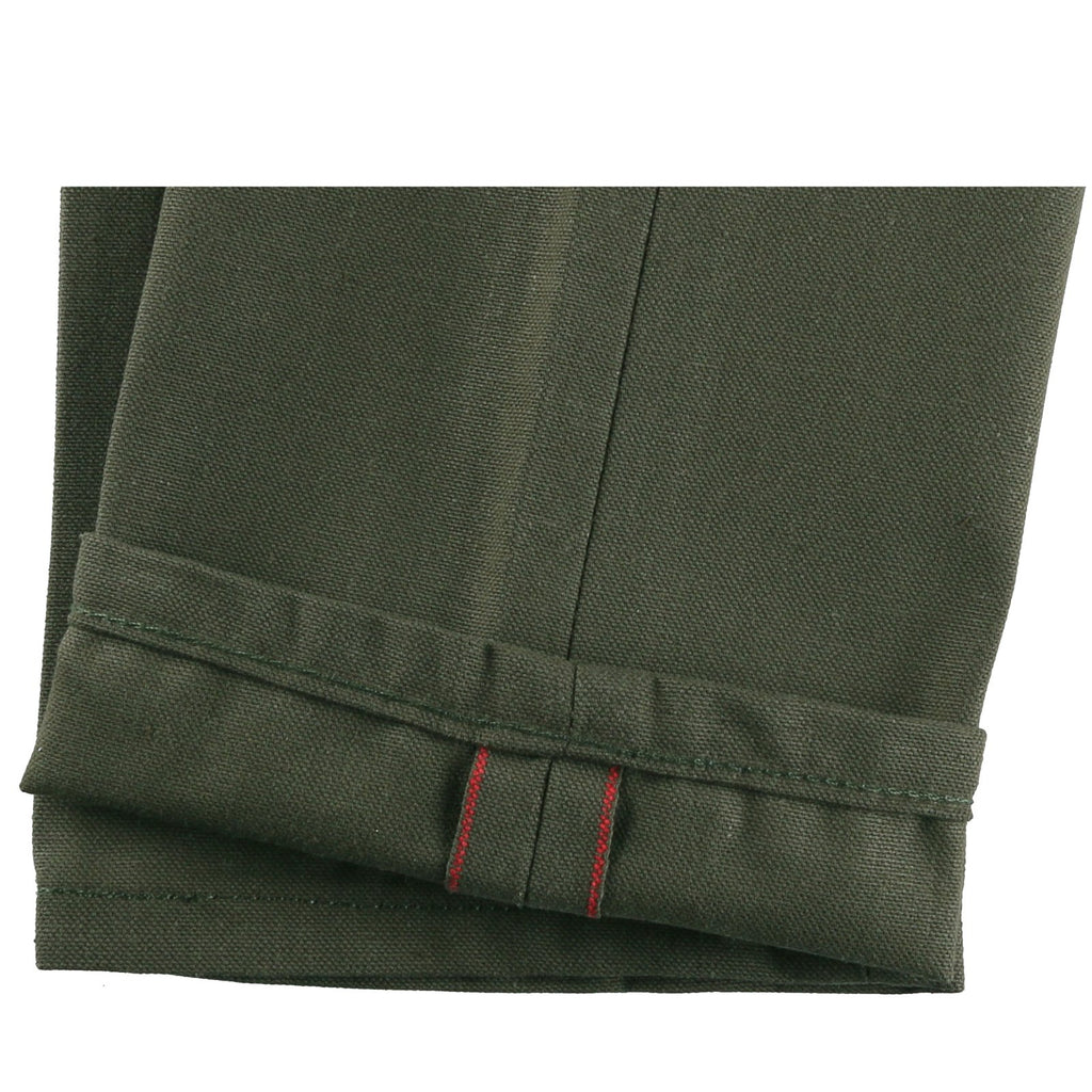 Naked & Famous Denim - Weird Guy - Army Green Duck Canvas