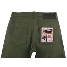Load image into Gallery viewer, Naked &amp; Famous - Easy Guy - Army Green Duck Selvedge