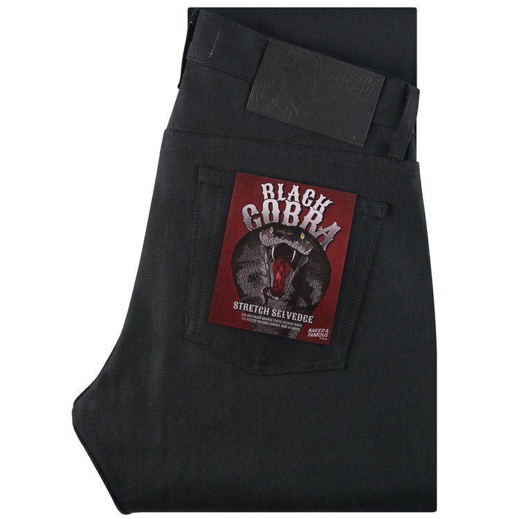 Naked & Famous Denim - Easy Guy - Black Cobra Stretch Selvedge