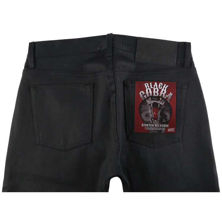 Naked & Famous Denim - Easy Guy - Black Cobra Stretch Selvedge