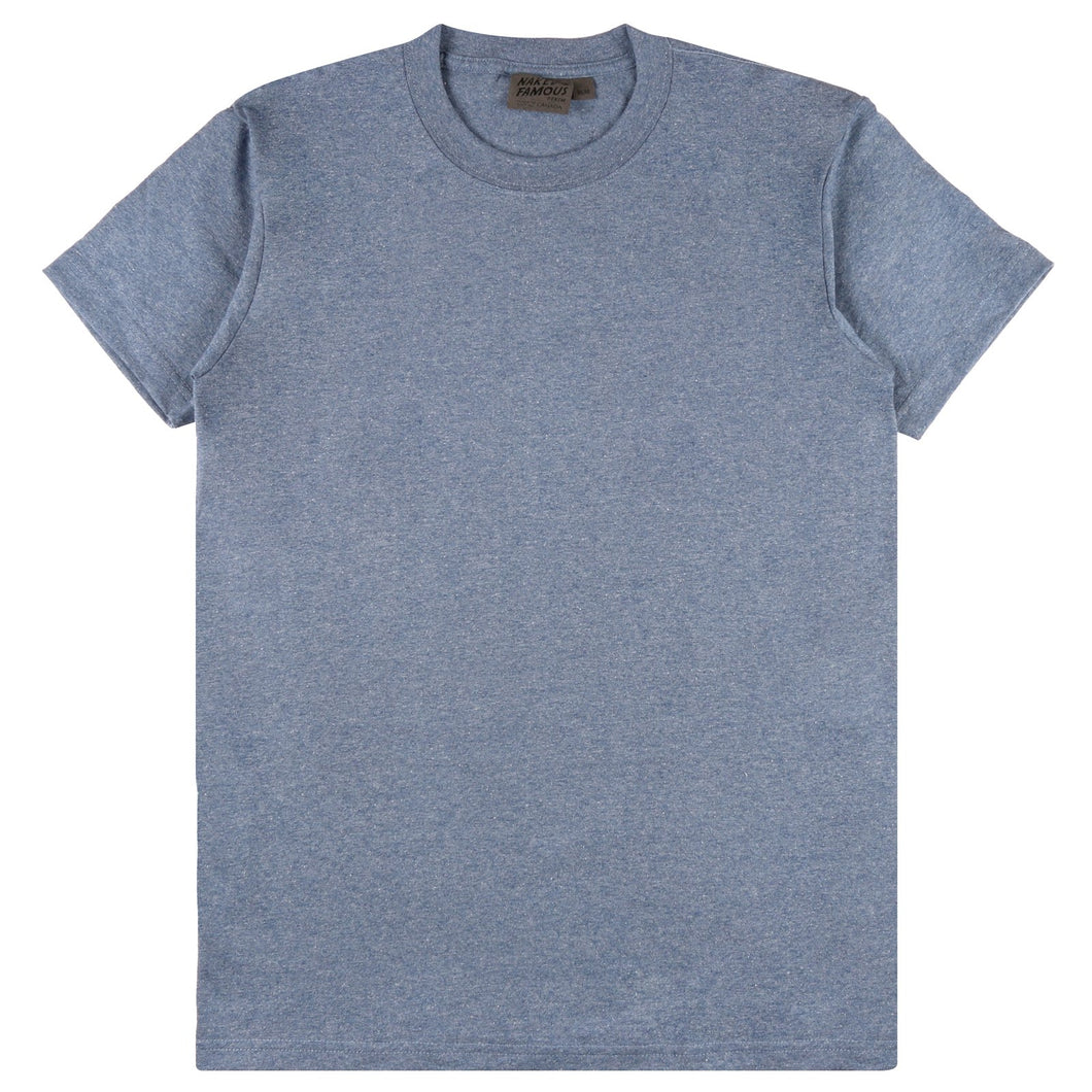 Naked & Famous - Circular Knit T-Shirt - Blue