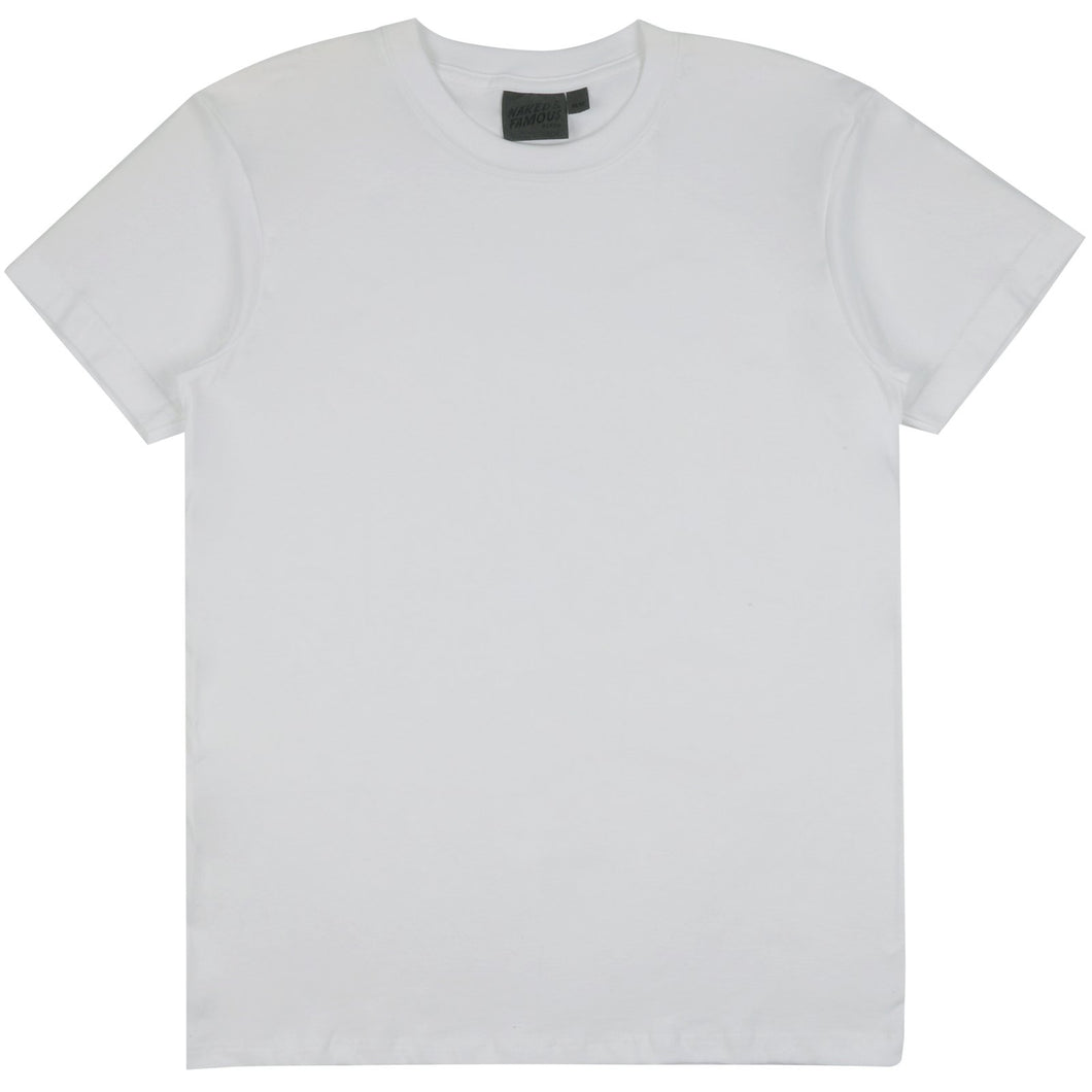 Naked & Famous - Circular Knit T-Shirt - White
