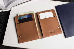 Kiko - Unstitched Leather Two-Fold Wallet