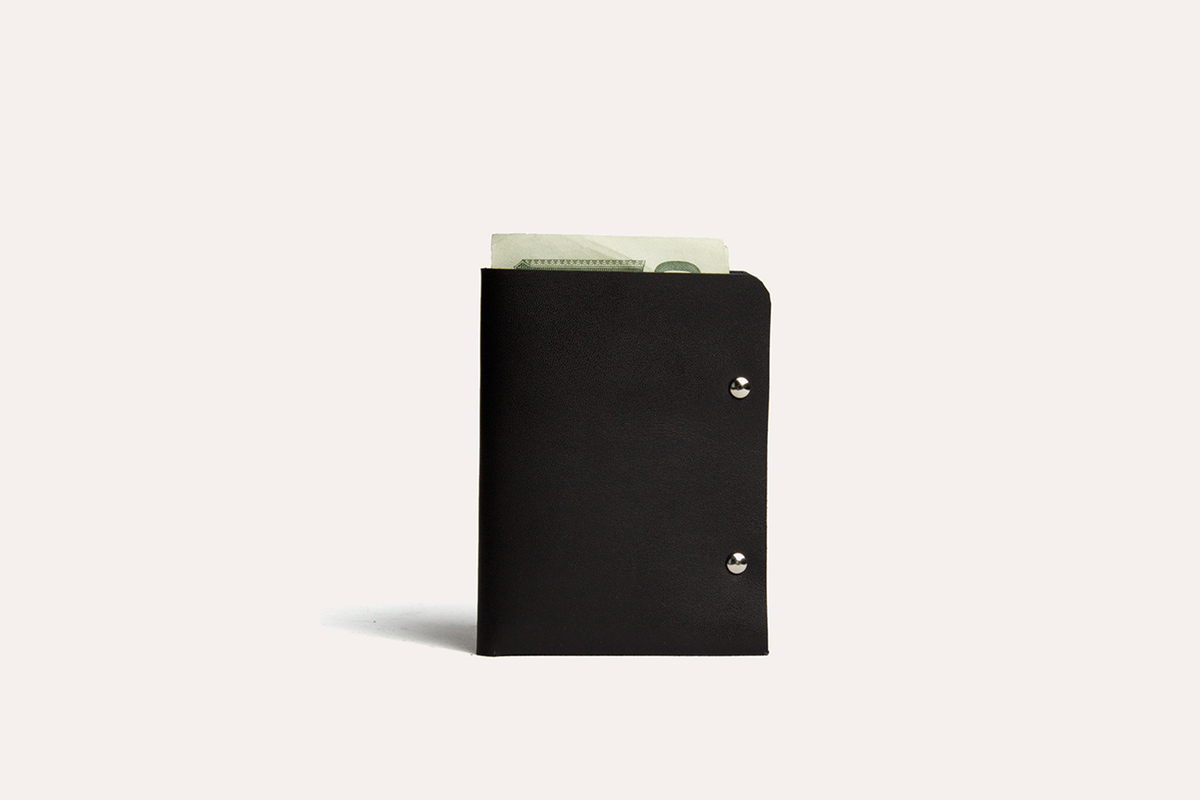 Kiko - Unstitched Leather Two-Fold Wallet