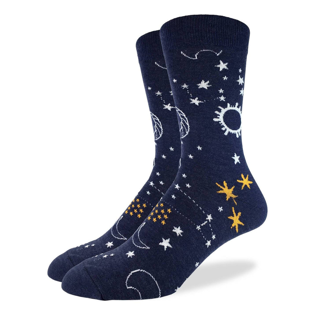 Good Luck Sock - Starry Night Crew Sock