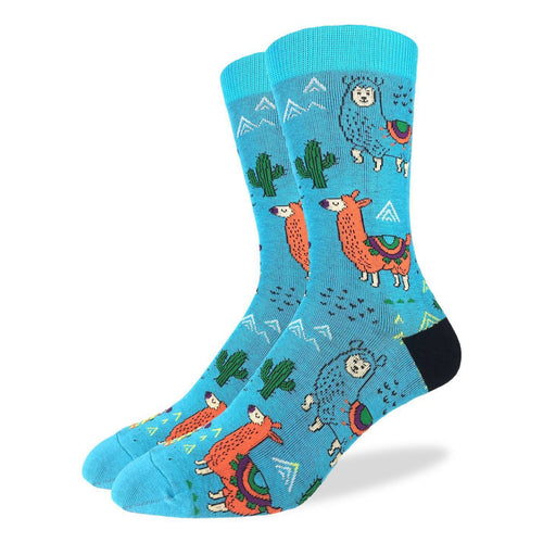 Good Luck Sock - Fun Llamas Crew Sock