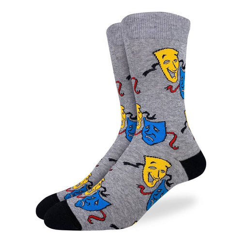 Good Luck Sock - Drama Masks Crew Sock