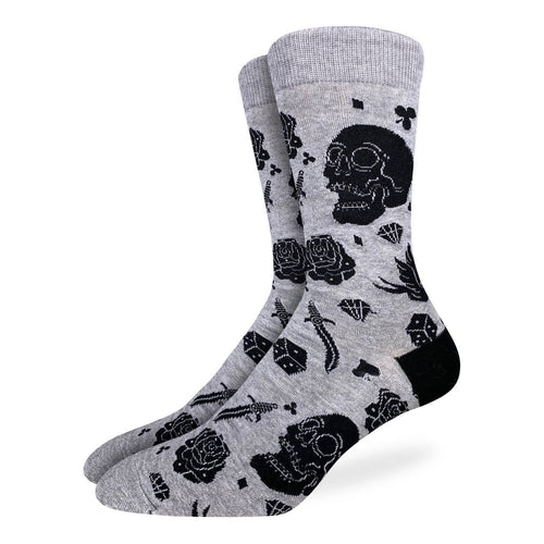 Good Luck Sock - Skulls Crew Sock