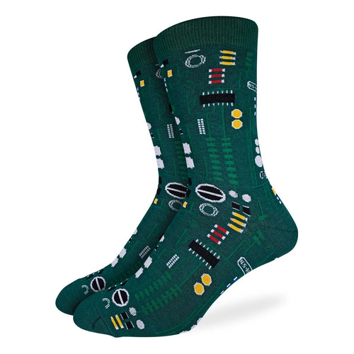Good Luck Sock - Circuit Board Crew Socks