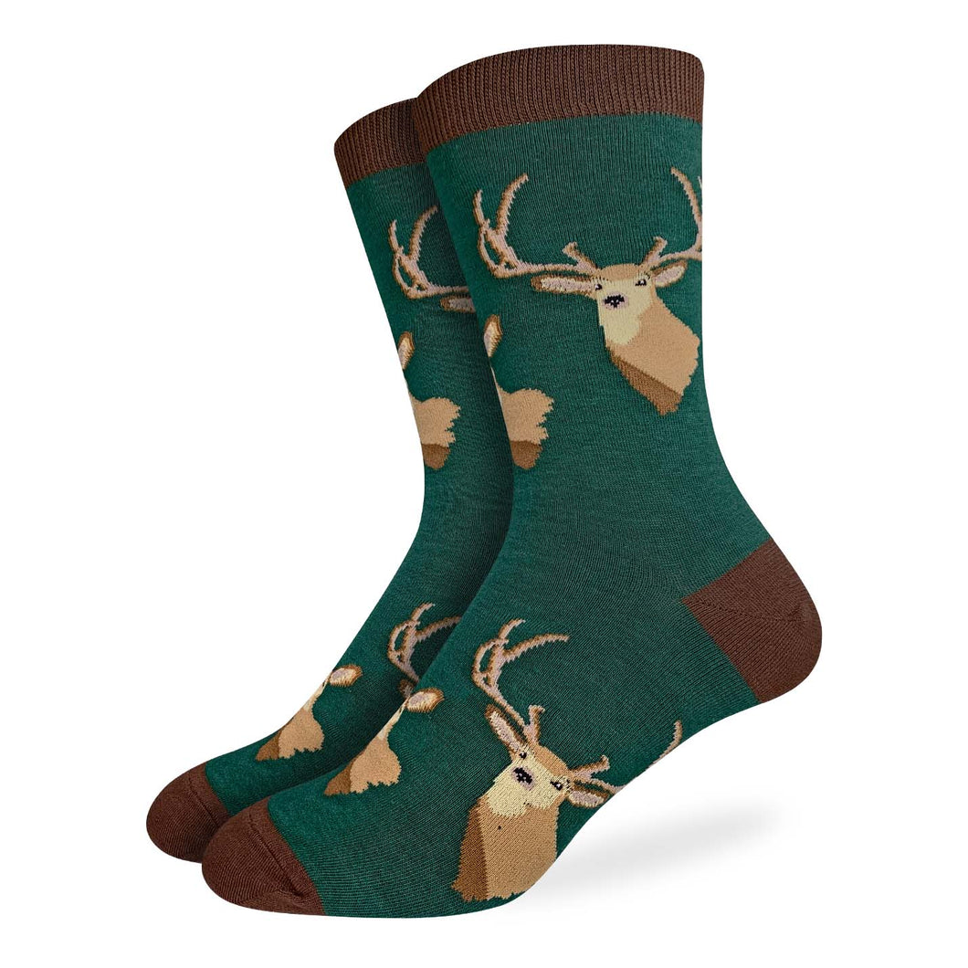 Good Luck Sock - Deer Heads Crew Socks