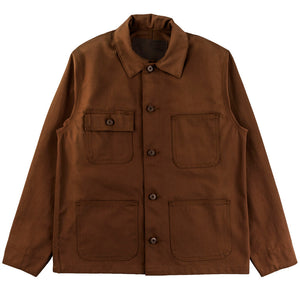Naked & Famous - Chore Coat - Brick Canvas