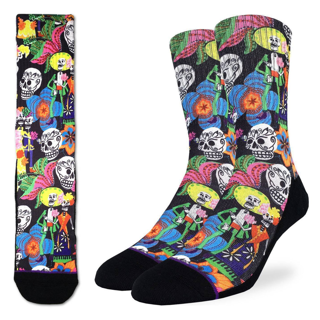 Good Luck Sock - Catrinos & Catrinas Skulls Active Fit Sock