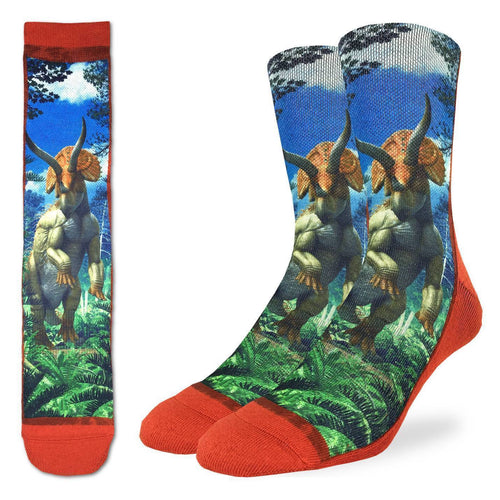 Good Luck Sock - Triceratops Dinosaur Active Fit Sock