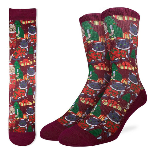 Good Luck Sock - Christmas Cats Active Fit Sock