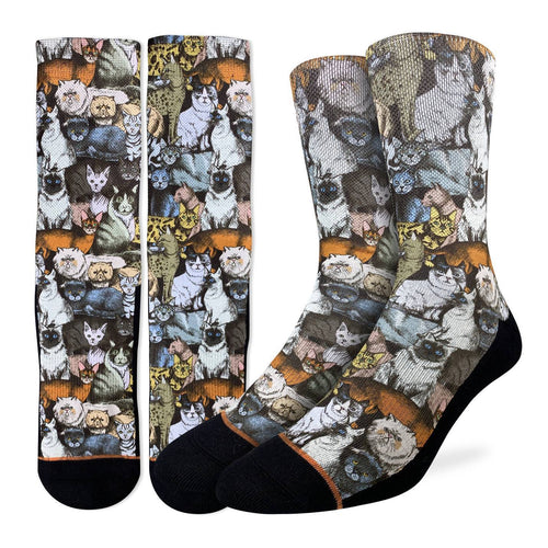 Good Luck Sock - Social Cats Active Fit Sock