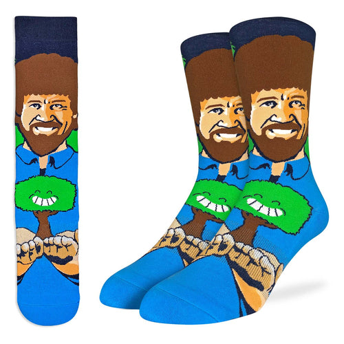 Good Luck Sock - Bob Ross, Happy Little Trees Active Fit Socks