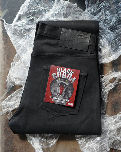 Naked & Famous - Super Guy - Black Cobra Stretch Denim