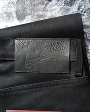 Load image into Gallery viewer, Naked &amp; Famous - Super Guy - Black Cobra Stretch Denim