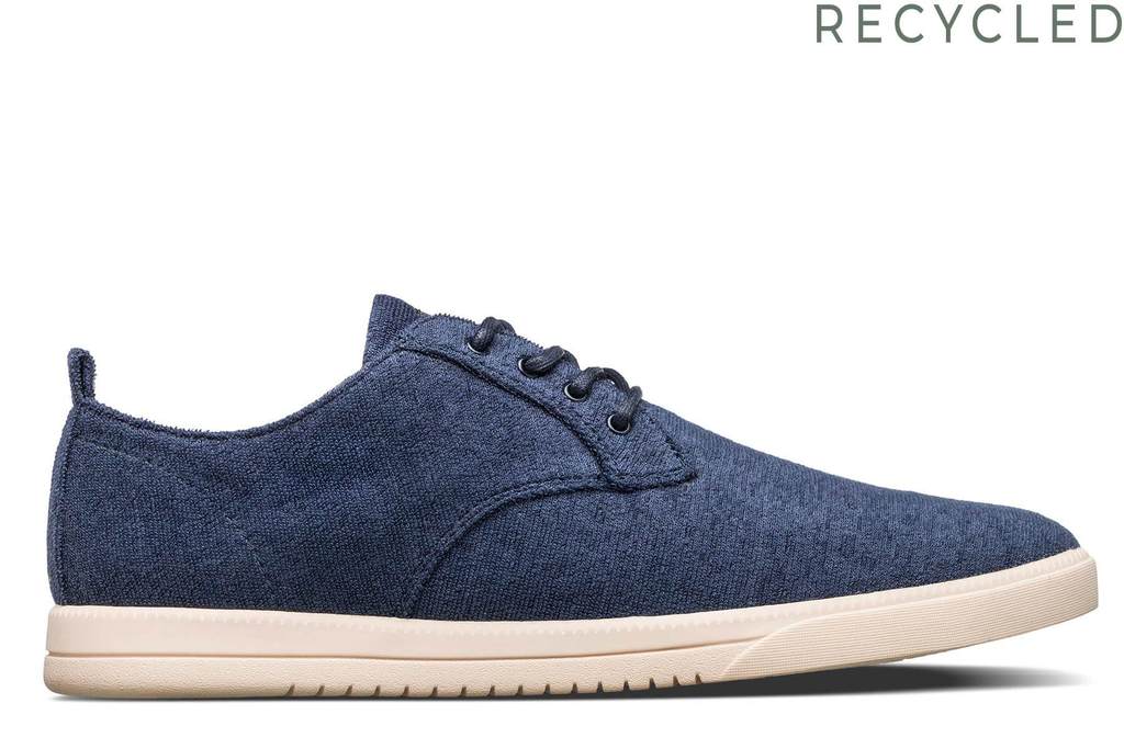 Clae Ellington Textile Navy Recycled Terry JAISEL MENSWEAR